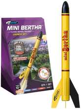 Load image into Gallery viewer, Estes Mini Bertha Model Rocket Launch Set, Beginner Skill Level Kit with Mini Launch Controller and Mini Launch Pad (2469)