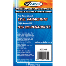 Load image into Gallery viewer, Estes 12 Inch Parachute for Model Rockets (302264)
