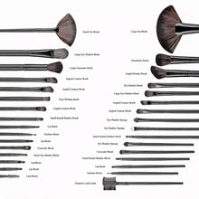 Load image into Gallery viewer, 32-Piece Cosmetic Makeup Brush Set with Black Bag