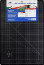 Load image into Gallery viewer, ALVIN 12"x18" Cutting Mat Professional Self-Healing Green/Black Double-Sided, Rotary Cutting Board for Crafts, Sewing, Fabric - 12x18 Inch (GBM1218)