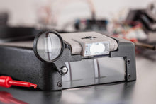 Load image into Gallery viewer, SE Illuminated Dual Lens Flip-In Head Magnifier with 1.9x Fixed Lens, 1.9x Flip Lens, and 4.5x Loupe Lens