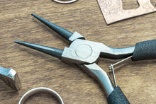 Load image into Gallery viewer, SE 5" Mini Round Nose Pliers, Spring Loaded with Insulated Grip Handle (LF05)