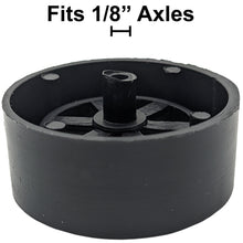 Load image into Gallery viewer, 100 Pack Black 40mm Rear Wheels with Spokes for Co2 Dragsters