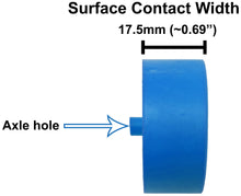 Load image into Gallery viewer, 100 Pack Blue 40mm Rear Wheels with Spokes for Co2 Dragsters