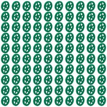 Load image into Gallery viewer, 100 Pack Green 35mm Front Wheels with Spokes for Co2 Dragsters