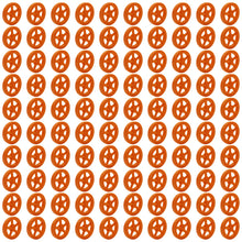 Load image into Gallery viewer, 100 Pack Orange 35mm Front Wheels with Spokes for Co2 Dragsters