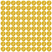 Load image into Gallery viewer, 100 Pack Yellow 40mm Rear Wheels with Spokes for Co2 Dragsters