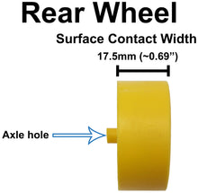 Load image into Gallery viewer, Yellow Co2 Dragster Wheels, Axles, Screw Eyes, and Cartridge Set