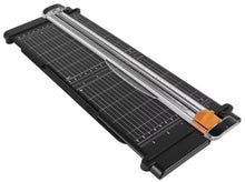 Load image into Gallery viewer, Fiskars Recycled SureCut™ Portable Paper Trimmer - 12” Cut Length - Craft and Office Paper Cutter with Grid Lines - Black (154540-1003)
