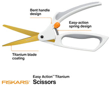 Load image into Gallery viewer, Fiskars Easy Action Titanium Scissors No.8