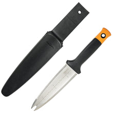 Load image into Gallery viewer, Fiskars Garden Hori Knife with Sheath, Forked Tip (340130-1001)
