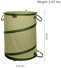 Load image into Gallery viewer, Fiskars Kangaroo 30 Gallon Collapsible Garden Bag for Yard Waste, Reusable Container for Lawn Care and Gardening (394050-1004)