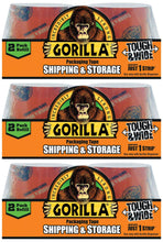 Load image into Gallery viewer, Gorilla 6 Count 30 Yard Packaging Tape Refill Rolls, Tough & 3" Wide, Heavy Duty