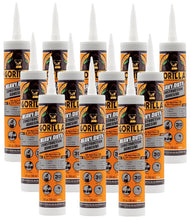 Load image into Gallery viewer, Gorilla 12 Pack 9 Ounce Cartridges Heavy Duty Construction Adhesive, White