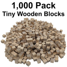 Load image into Gallery viewer, 1,000 Pack ¾-inch (0.75") Wood Blocks, Mini Unfinished Wooden Cubes for Painting, Carving, and other DIY Craft Projects