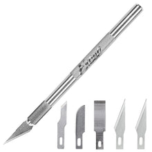 Load image into Gallery viewer, Excel Craft Knife Set with 5 Additional Assorted Blades and Safety Cap (19001)