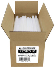 Load image into Gallery viewer, Surebonder 90 Pack Full Size 7/16" Diameter x 10" Length Clear Hot Glue Sticks for High & Low Temperatures (725R510)