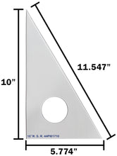 Load image into Gallery viewer, 10-inch 30-60-90 Drafting Triangle, Clear Plastic