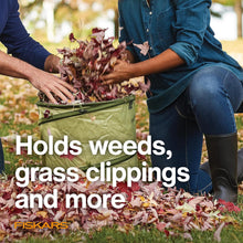 Load image into Gallery viewer, Fiskars Kangaroo 30 Gallon Collapsible Garden Bag for Yard Waste, Reusable Container for Lawn Care and Gardening (394050-1004)