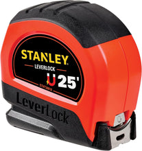 Load image into Gallery viewer, Stanley 25 Foot High Visibility Magnetic LEVERLOCK Tape Measure, 1" Width (STHT30818S)