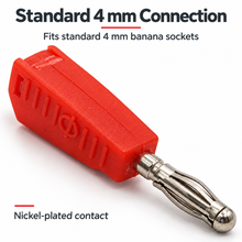 Load image into Gallery viewer, Red Stackable 4mm Banana Plug Connector