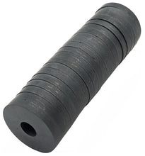 Load image into Gallery viewer, 20 Pack of Round Magnets with Center Hole - 1.2" Diameter, 0.18" Thick, 0.37" Hole