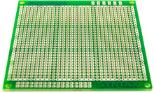 Load image into Gallery viewer, PC462903 Prototyping Board, 3¾" x 3⅜" – Single-Sided Pads, Four Buses, 0.042" Holes on 0.1" Grid