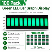 Load image into Gallery viewer, LED Bar Graph Green - Pack of 100