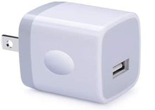Load image into Gallery viewer, USB Wall Plug, 1A 5V Single Port Wall Charger Power Adapter Cube Block Box for iPhone SE 14 Plus 13 12 Pro Xs XR X, Samsung Galaxy A13 S22 S21FE A21 A71 A51 A31 S10e S9 S8, Pixel 6