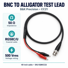 Load image into Gallery viewer, BK Precision BNC Breakout-to-Alligator Clips BKCC21