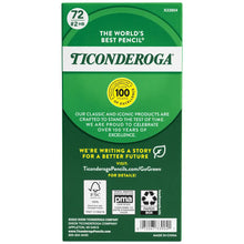 Load image into Gallery viewer, Ticonderoga 72 Count Wood-Cased Pencils, #2 HB Soft, Yellow (X33904)