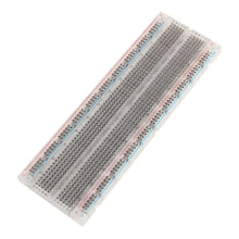 Load image into Gallery viewer, Economy Solderless Clear Plug-In Breadboard 830 Tie Points, 6.5" x 2.1" - ROHS Compliant