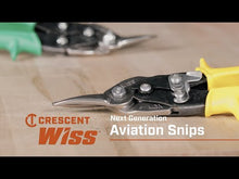 Load and play video in Gallery viewer, Wiss 9-3/4" Compound Action Straight and Left Aviation Snips (M1R)