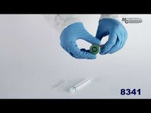Load and play video in Gallery viewer, MG Chemicals No Clean Flux Paste, 10 milliliters Pneumatic Dispenser - Complete with Plunger & Dispensing Tip (8341-10ML)