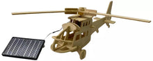 Load image into Gallery viewer, Solar Powered Wooden Helicopter Model with Motor Educational Kit