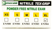 Load image into Gallery viewer, Tex-Grip 100 Count X-Large Powder-Free Nitrile Exam Gloves – 4 Mil