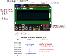 Load image into Gallery viewer, DFRobot DFR0009 LCD Keypad Shield For Arduino, Gravity: 1602