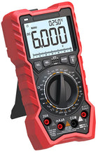 Load image into Gallery viewer, 6000 Counts Backlit Manual & Auto Ranging True-RMS Digital Multimeter, Voltage, Current, Resistance, Capacitance, Continuity, Freq., Temperature, NCV