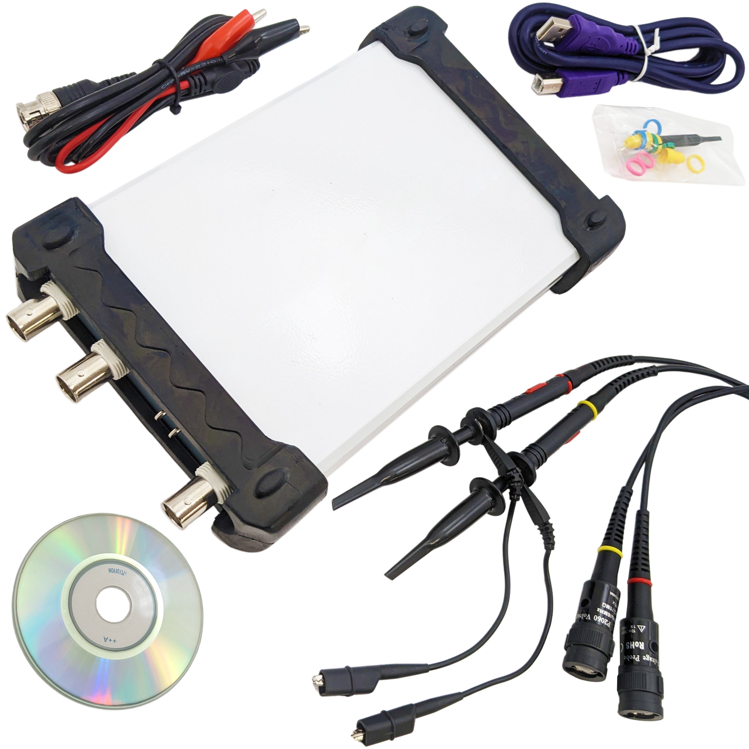 Dual Channel USB Digital Oscilloscope with Spectrum Analyzer / DDS / S