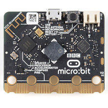 Load image into Gallery viewer, micro:bit v2 Club Kit - Includes 10 micro:bit Boards, 10 MicroUSB Cables, 10 Battery Holders, and 20 AAA Batteries