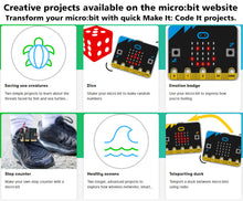 Load image into Gallery viewer, BBC Micro:bit V2 Board and 3 Foot MicroUSB Cable for Coding and Programming