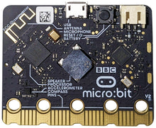 Load image into Gallery viewer, Micro:Bit Basic Kit - Includes BBC Micro:Bit V2 Board, 3 Foot USB Cable, Battery Holder, and 2 AA Batteries