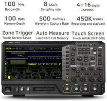 Load image into Gallery viewer, Rigol MSO5104 Mixed Signal Oscilloscope, 100 MHz with 4 Analog Channels and UltraVision II High-Speed Oscilloscope with MSO5000-BND Option Bundle