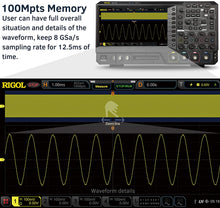 Load image into Gallery viewer, Rigol MSO5104 Mixed Signal Oscilloscope, 100 MHz with 4 Analog Channels and UltraVision II High-Speed Oscilloscope with MSO5000-BND Option Bundle