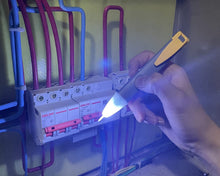 Load image into Gallery viewer, Non-Contact Voltage Tester Tool, LED Flashlight, Buzzer Alarm, AC Voltage Detector Pen, Test Range 60V - 1000V for Live/Null Wire