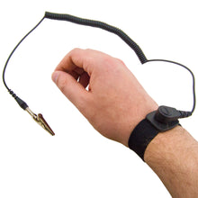 Load image into Gallery viewer, Anti-Static Wrist Strap - Medium Size - 6' Cord - ESD Grounding Band (Black)