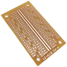 Load image into Gallery viewer, PB-19 Solderable Prototyping Breadboard, 2.9" x 1.7" – Single-Sided, 0.1" Hole Spacing, Center DIP Layout