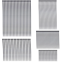 Load image into Gallery viewer, 100 Piece Black Zip Tie Set, 5 different size Cable Ties, 20 of each size Ziptie