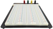 Load image into Gallery viewer, 2 Pack Premium 2390 Tie Point Solderless Breadboard with 4 Binding Posts, Metal Backplate