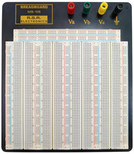 Load image into Gallery viewer, 3220 Tie Point Solderless Breadboard with 4 Binding Posts, Metal Backplate, 10.2" x 9.4"